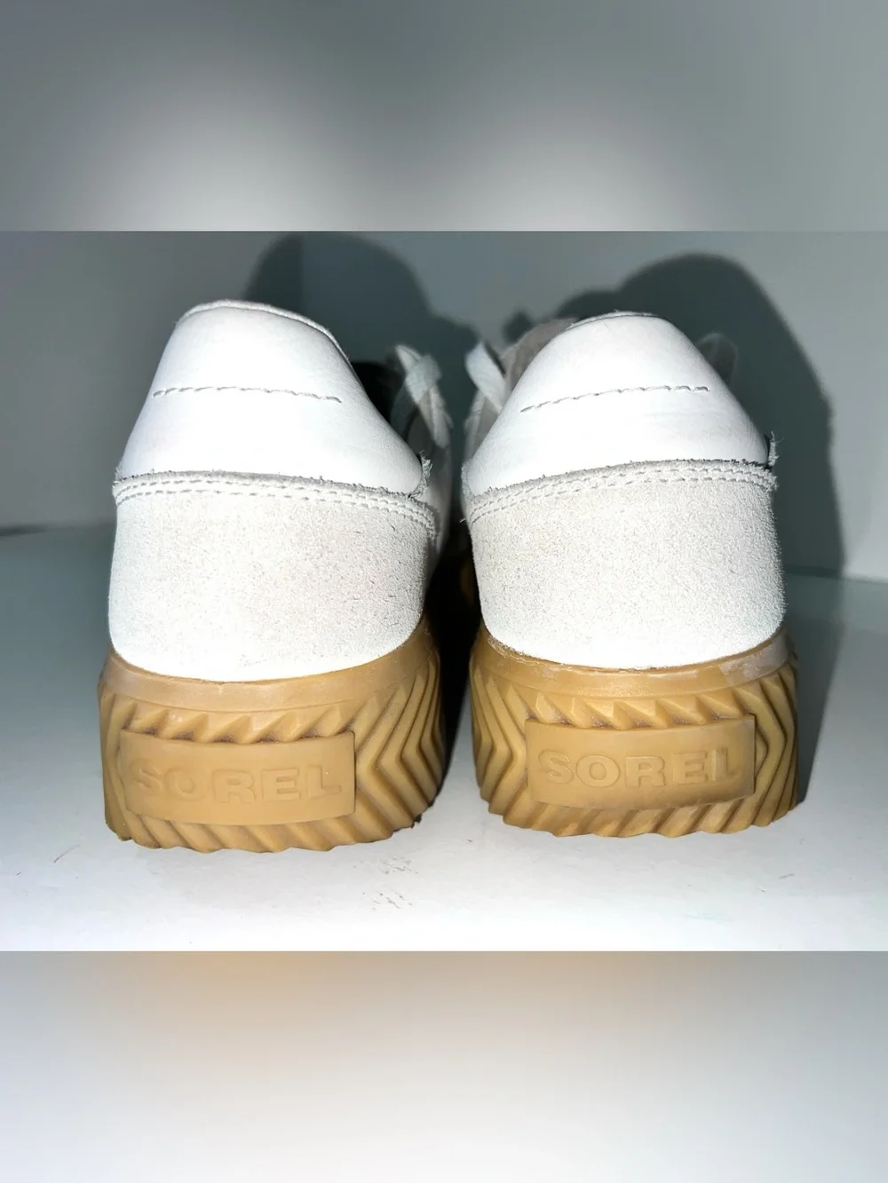 Sorel Ona Ave T-Toe Leather Sneaker White Sz 8.5